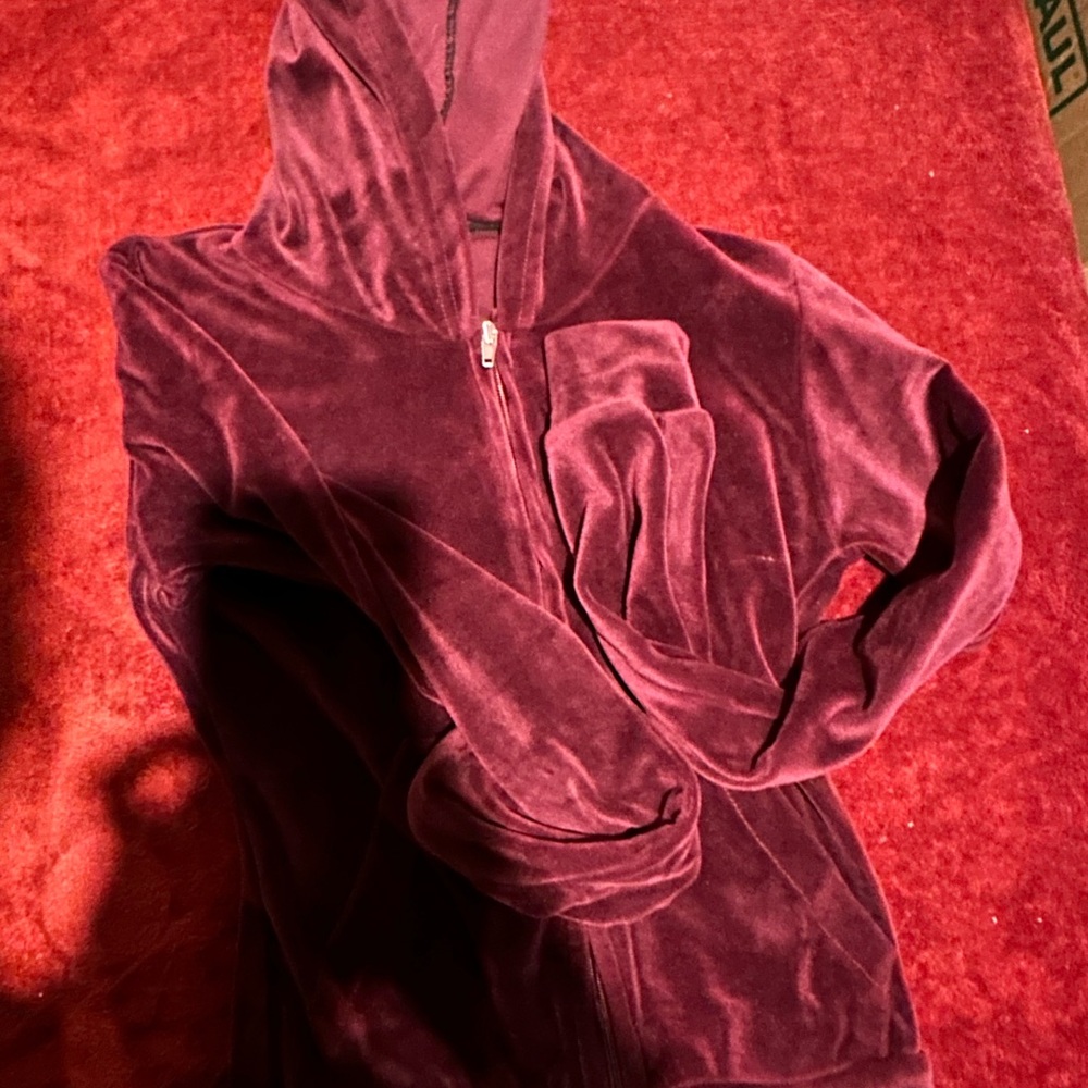 Women's Velvet Track Suit - Purple